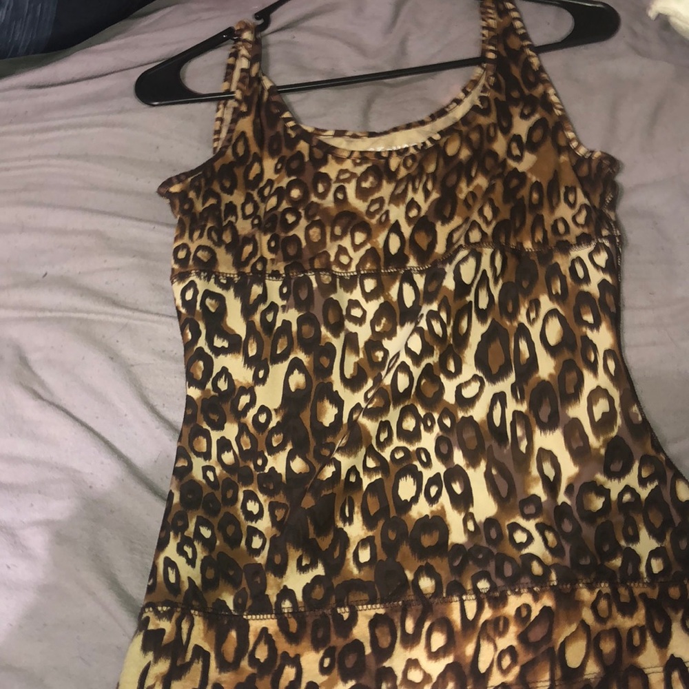 Size Medium leopard print tank top